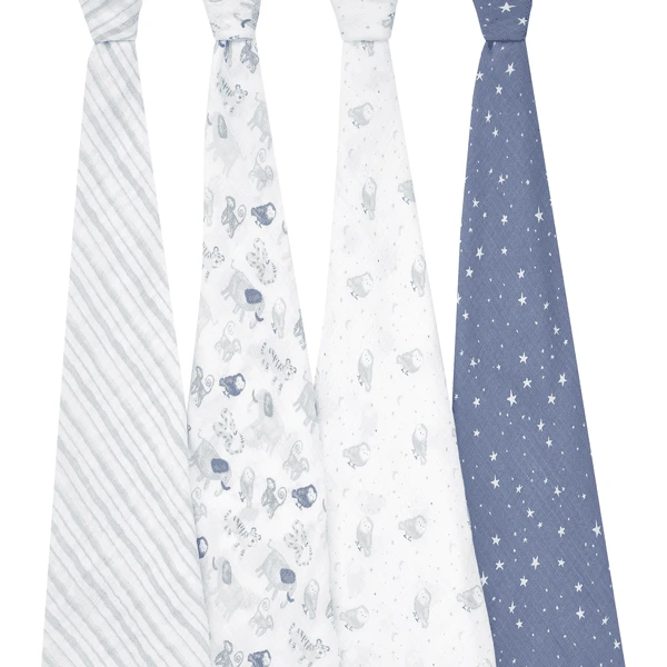 Aden + Anais™ Essential S Fular De Muselina De Algodón Paquete De 4 Unidades Time To Dream 4 Aden + Anais™ Essential S Fular De Muselina De Algodón Paquete De 4 Unidades Time To Dream - Imagen 2