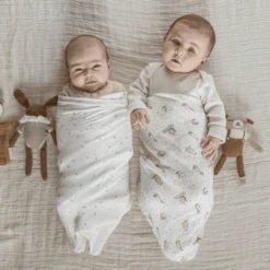 Aden + Anais™ Essential S Silky Soft Puck Cloth 2-pack Healing Nature 120 X 120 Cm -Tienda De Cuidado Del Bebé aden anais essential s silky soft puck cloth 2 pack healing nature 120 x 120 cm a383655 3