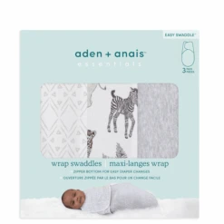 Aden + Anais™ Manta Envolvente Essentials Easy Swaddle™ 0-3 Meses 3 Unidades Toile -Tienda De Cuidado Del Bebé aden anais manta envolvente essentials easy swaddle 0 3 meses 3 unidades toile a302888 4