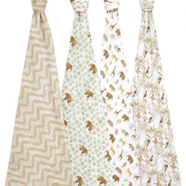 Aden +anais™ Musslin Puckcloth 4-Pack Tanzania 112 X 112 4 Aden +anais™ Musslin Puckcloth 4-Pack Tanzania 112 X 112 - Imagen 2