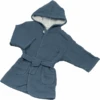 Albornoz De Muselina De La Colección Be Be 's Azul Oscuro -Tienda De Cuidado Del Bebé albornoz de muselina de la coleccion be be s azul oscuro a325028