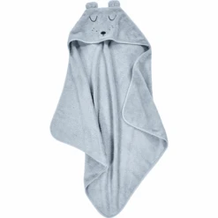 Alvi ® Juego De Toallas Con Capucha Y Guante De Baño Azul Claro -Tienda De Cuidado Del Bebé alvi juego de toallas con capucha y guante de bano azul claro a313005 3