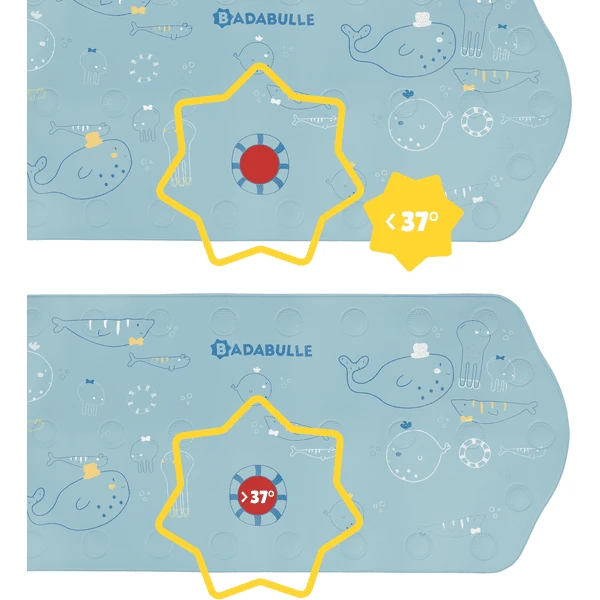 Badabulle Alfombra De Baño XXL Con Termómetro Animales Del Mar 6 Badabulle Alfombra De Baño XXL Con Termómetro Animales Del Mar - Imagen 4