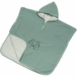 Be Be 's Collection Poncho De Baño De Muselina Verde 2-5 Años