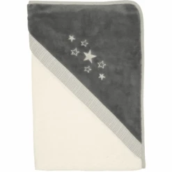 Be Be 's Collection Toalla De Baño Con Capucha Star Grey
