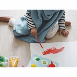 BEABA ® Juego De 2 Paños Para Eructar Azul Báltico/Puntos 120 X 120 Cm -Tienda De Cuidado Del Bebé beaba juego de 2 panos para eructar azul baltico puntos 120 x 120 cm a365390 2