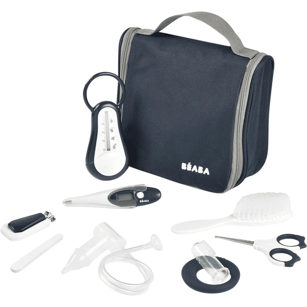 BEABA ® Neceser De Viaje Para Bebé Con 9 Accesorios Azul Oscuro 3 BEABA ® Neceser De Viaje Para Bebé Con 9 Accesorios Azul Oscuro