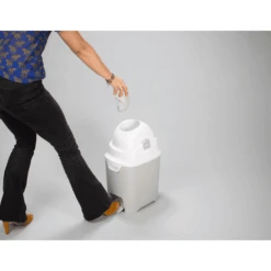 Diaper Champ One Cubo Para Pañales Plateado -Tienda De Cuidado Del Bebé diaper champ one cubo para panales plateado a282738 4