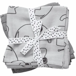 Done By Deer™ Paño Multiusos 2 Unidades Contour Gris