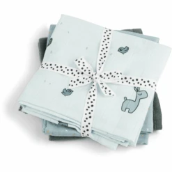 Done By Deer ™ Paño Para Bebé Lalee Azul 3 Unidades