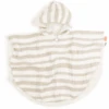 Done By Deer ™ Poncho De Baño Stripes Sand -Tienda De Cuidado Del Bebé done by deer poncho de bano stripes sand a395032