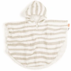 Done By Deer ™ Poncho De Baño Stripes Sand