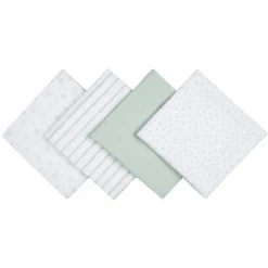 Emma & Noah Pañales De Gasa 4 Unidades Puntos Mint 70 X 70 Cm -Tienda De Cuidado Del Bebé emma noah panales de gasa 4 unidades puntos mint 70 x 70 cm a297442 4