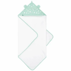 Emma & Noah Toalla De Baño Con Capucha Puntos Menta 80 X 80 Cm -Tienda De Cuidado Del Bebé emma noah toalla de bano con capucha puntos menta 80 x 80 cm a292025 2