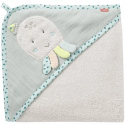 Fehn ® Toalla De Baño Con Capucha Octopus 80 X 80 Cm -Tienda De Cuidado Del Bebé fehn toalla de bano con capucha octopus 80 x 80 cm a313847 2