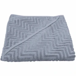FILIBABBA Toalla De Baño Con Capucha Zigzag Powder Azul -Tienda De Cuidado Del Bebé filibabba toalla de bano con capucha zigzag powder azul a411066 3