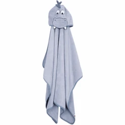 Fillikid Toalla De Baño Con Capucha Hipopótamo Azul 65 X 125 Cm -Tienda De Cuidado Del Bebé fillikid toalla de bano con capucha hipopotamo azul 65 x 125 cm a317470 4