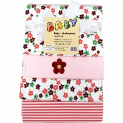 HÜTTE & CO Molleton Bufandas 4 Paquetes De Flores