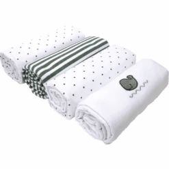 HÜTTE & CO Paños Molton 4-pack Grey Whale