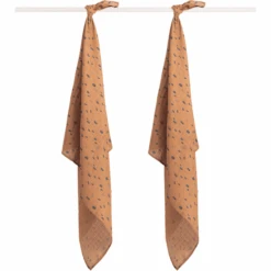 Jollein Pañales De Gasa 2-pack Spot Caramelo 110x110cm