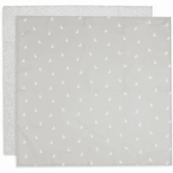 Jollein Paquete De 2 Paños Para Eructar Hydrophill 70x70 Cm Con Puntos Rabbit Nougat