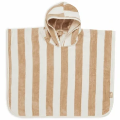 Jollein Poncho De Baño De Rayas Biscuit -Tienda De Cuidado Del Bebé jollein poncho de bano de rayas biscuit a385388 4