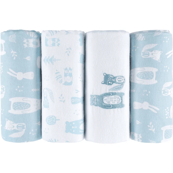 Kindsgard Paños Para Eructar Handklad 4 Paquetes Azul 4 Kindsgard Paños Para Eructar Handklad 4 Paquetes Azul - Imagen 2