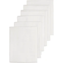 Meyco Pañales De Gasa Paquete De 6 Blanco 70 X 70 Cm