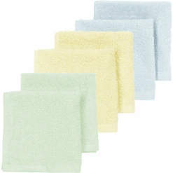 Meyco Paquete De 6 Paños De Eructos De Terry Soft Mint / Soft Yellow / Light Blu