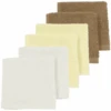 MEYCO Paquete De 6 Paños Para Eructar Blanco/amarillo/marrón -Tienda De Cuidado Del Bebé meyco paquete de 6 panos para eructar blanco amarillo marron a384807