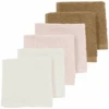 MEYCO Paquete De 6 Paños Para Eructar Blanco/rosa/marrón -Tienda De Cuidado Del Bebé meyco paquete de 6 panos para eructar blanco rosa marron a384811