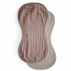 Mushie Paño Para Eructar De Muselina Natural /Paquete De 2 Nebulizadores