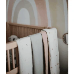 Mushie Tela De Envolver Muselina Blush 120 X120 Cm -Tienda De Cuidado Del Bebé mushie tela de envolver muselina blush 120 x120 cm a401180 2