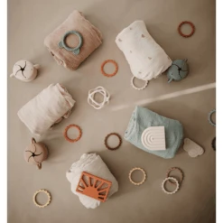 Mushie Tela De Envolver Muselina Blush 120 X120 Cm -Tienda De Cuidado Del Bebé mushie tela de envolver muselina blush 120 x120 cm a401180 3