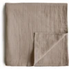 Mushie Tela De Envolver Muselina Natural 120 X120 Cm -Tienda De Cuidado Del Bebé mushie tela de envolver muselina natural 120 x120 cm a401184