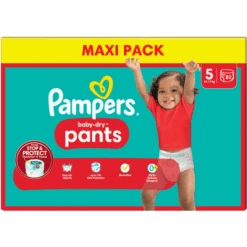 Pampers® Pampers Baby-Dry Pants, Talla 5 Junior 12-17 Kg, Maxi Pack (1 X 82 Pantalones)