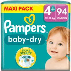 Pampers® Pampers Pañales Baby-Dry, Talla 4+, 10-15kg, Maxi Pack (1 X 94 Pañales) -Tienda De Cuidado Del Bebé pampers panales baby dry talla 4 10 15kg maxi pack 1 x 94 panales a413085 2