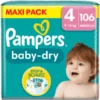 Pampers® Pampers Pañales Baby-Dry, Talla 4, 9-14kg, Maxi Pack (1 X 106 Pañales) -Tienda De Cuidado Del Bebé pampers panales baby dry talla 4 9 14kg maxi pack 1 x 106 panales a413053