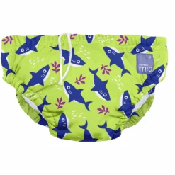 Pañal De Natación Bambino Mio Reutilizable, Tiburón Neón