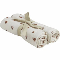 Paños De Muselina Fixoni 2 Paquetes GOTS Sheer Bliss Blanco