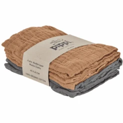 Pippi Paños De Muselina Indian Tan 4 Unidades
