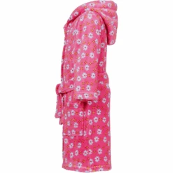 Playshoes Albornoz Polar Flores Pink -Tienda De Cuidado Del Bebé playshoes albornoz polar flores pink a266559 2