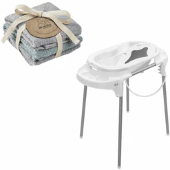 Rotho Babydesign Rotho Baby Design Baño Station TOP Blanco + Juego De 3 Toallitas De Regalo