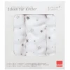 Schardt Paquete De 3 Estrellas De Paño Mull Gris -Tienda De Cuidado Del Bebé schardt paquete de 3 estrellas de pano mull gris a174491