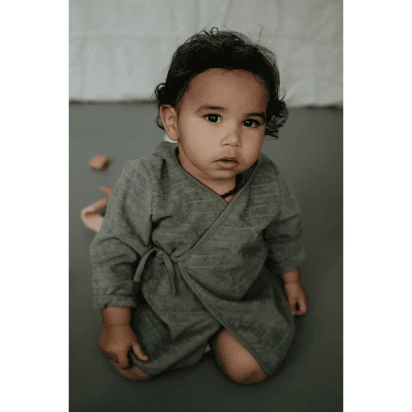 Snoozebaby Albornoz Gris Tormenta 86/92 4 Snoozebaby Albornoz Gris Tormenta 86/92 - Imagen 2