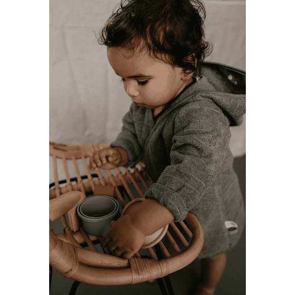 Snoozebaby Albornoz Gris Tormenta 86/92 5 Snoozebaby Albornoz Gris Tormenta 86/92 - Imagen 3