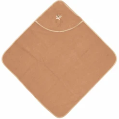 Sterntaler GOTS Toalla De Baño Con Capucha Otti Uni Marrón 80 X 80 Cm -Tienda De Cuidado Del Bebé sterntaler gots toalla de bano con capucha otti uni marron 80 x 80 cm a351332 2