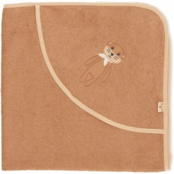 Sterntaler GOTS Toalla De Baño Con Capucha Otti Uni Marrón 80 X 80 Cm -Tienda De Cuidado Del Bebé sterntaler gots toalla de bano con capucha otti uni marron 80 x 80 cm a351332 3