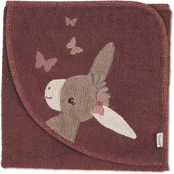 Sterntaler Toalla Infantil Con Capucha Emmily Rojo Oscuro 80 X 80 Cm