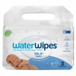 Tienda De Cuidado Del Bebé 23 WaterWipes Toallitas Para Bebés, Biodegradables, 180 Toallitas (3 X 60 Unidades)